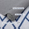 Modern Washable Geometric Area Rug Low Pile Non Slip Floor Carpet Non Shedding Stain Resistant Decorative Mat - 4 of 4