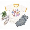 Simply Sage Market Women's Colorful Daisies Short Sleeve Ringer Tee - 2 of 2