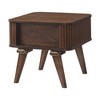 24" Storage End Table with Tambour Doors and Fixed Shelf, Modern Accent Piece for Living Room or Bedroom D¨¦cor - 4 of 4