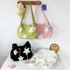 Star Crossbody Bag Women Corduroy Tote Aesthetic Messenger Shoulder Y2K Hobo Bag (Black) - 2 of 4