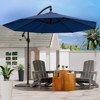 Maggift 9.5ft Large Patio Umbrella, Umbrella Outdoor Patio with Stand, Patio Table Umbrella, Market Umbrella for Pool Lawn Garden, Blue, 181.1" - 4 of 4