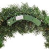 36" Prelit Battery Operated LED Glistening Pine Artificial Wreath White Lights - National Tree Company - image 4 of 4