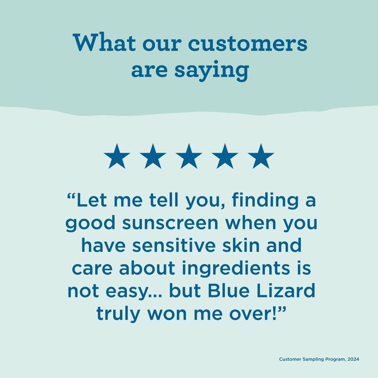 Blue Lizard Sensitive Mineral Sunscreen Lotion - SPF 50+ - 5 fl oz: Whole Body, No Fragrance Added, Vegan, 6 of 11