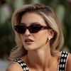 WMP Eyewear Womens Polarized Narrow Cat-Eye Sunglasses, Oval Acetate Frame, Hand-Polished - 3 of 4