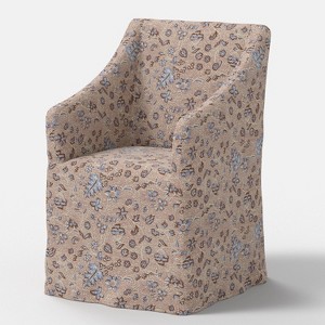 Sloped Arm Slipcovered Dining Chair - Threshold™ - 1 of 4