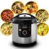 Megachef 12 Quart Steel Digital Pressure Cooker with 15 Presets and Glass Lid - image 2 of 4