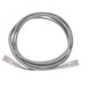 Monoprice Cat6 Ethernet Patch Cable - 7 feet - Gray | Snagless RJ45 Stranded 550MHz UTP CMR Riser Rated Pure Bare Copper Wire 28AWG - SlimRun Series - 4 of 4
