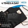 MEDca Weekly Travel Pill Organizer: Prescription and Medication Wallet Box Reminder, a Extra Large Dispenser, Caddy Organizer, for 4 Times A Day - 4 of 4