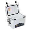 35 Quart Heavy Duty Portable Ice Cooler - Insulated Camping Cooler with Cup Holder, Fish Ruler & Bottle Openers for Beach, Boat & Picnics White - 2 of 4