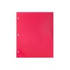 JAM Paper Glossy 3 Hole Punched 2-Pocket Folders Hot Pink 50/Pack (385GHPFUCZ) - 4 of 4