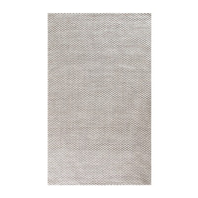 5'x8' Honeycomb Jute Area Rug Gray/Ivory - Anji Mountain: Goodweave Certified, Handmade, Flat Pile, Indoor Use