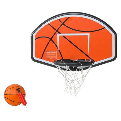 jumpking trampoline basketball hoop with attachment and inflatable basketball