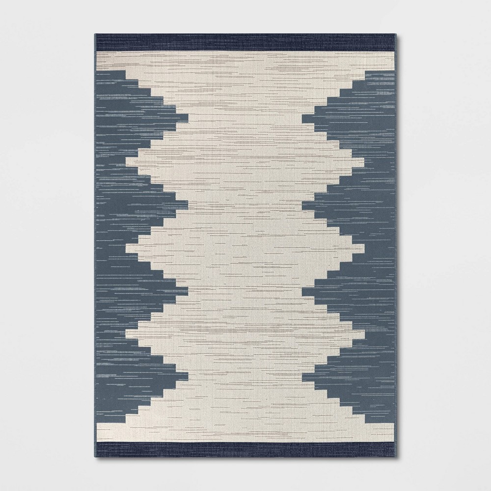 5'3inx7' Mod Dessert Outdoor Rug Green/Blue - Project 62™