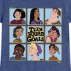 Girls' - Disney - Teen Squad Goals Grid Fitted Short Sleeve Graphic T-Shirt - 2 of 4