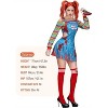 Joyfy Women's Halloween Costume Dress Creepy Doll Killer Costume Outfits with Top&Suspender Skirt&Knee-high Stockings for Adult Cosplay Party - 2 of 4