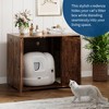 Acekool Litter Robot 4 Enclosure Cabinet, Cat Litter Robot Furniture with Dog Proof Shelf & Power Outlet for Living Room - 3 of 4