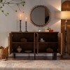 TiramisuBest 4-Door Sideboard Buffet Cabinet with Storage, Adjustable Shelves, Handleless Wood Console Table for Dining Room & Entryway - 2 of 4