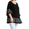 Women's Spotted Bell Sleeve Frayed Top - umgee - 2 of 4