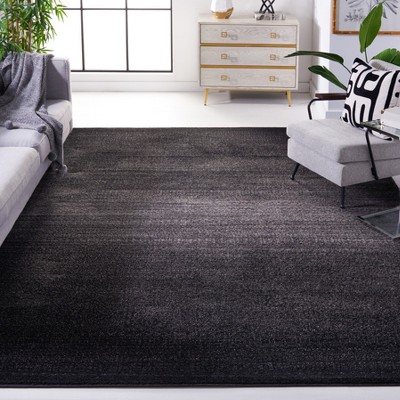 Adirondack Black and Grey 10' x 14' Synthetic Area Rug