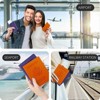 Generic 2 Pack RFID Passport Holder, Travel Gifts, Travel Accessories - Orange&Purple - 2 of 4