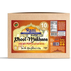 Phool Makhana (Fox Nut / Popped Lotus Seed) - 160oz (10lbs) - Rani Brand Authentic Indian Products - 1 of 4