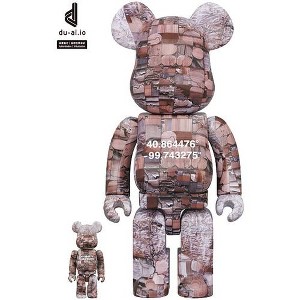 Medicom - Medicom - Benjamin Grant Overview Nebraska 100% & 400% Bearbrick 2Pk - 1 of 2