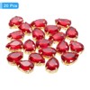 Unique Bargains Glass Craft Embellishments Flat Back Four Claws Teardrop Gems 20 Pcs - 3 of 4