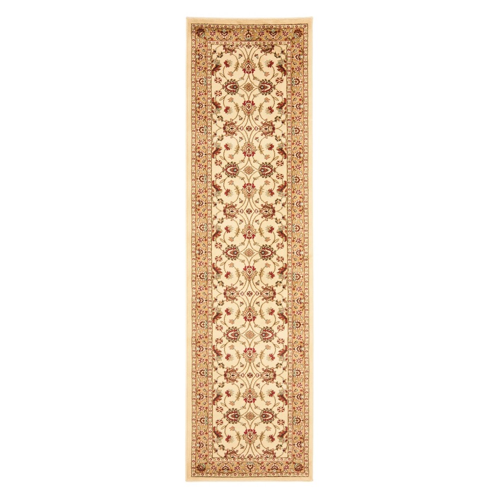 2'3inx8' Floral Loomed Runner Ivory/Beige - Safavieh