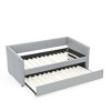 NicBex Twin/Full Size Daybed with Trundle,Linen Upholstered Sofa Bed with Vertical Stripes for Bedroom,Living Room,Apartment - 4 of 4
