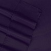 Dreamguard 4pc California King 1200 Thread Count Hypoallergenic Moisture-Wicking Sheet Set Purple - 3 of 4