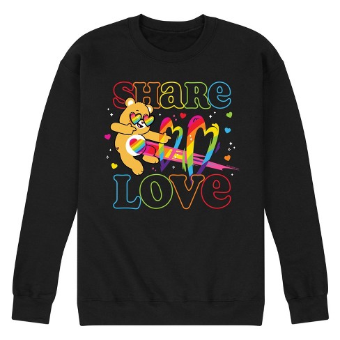 Men's - Care Bears - Share Love Graphic Fleece Sweatshirt - image 1 of 4