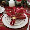 Elrene Shimmering Plaid Holiday Tablecloth ~ Red/Green -  Elrene Home Fashions - 4 of 4