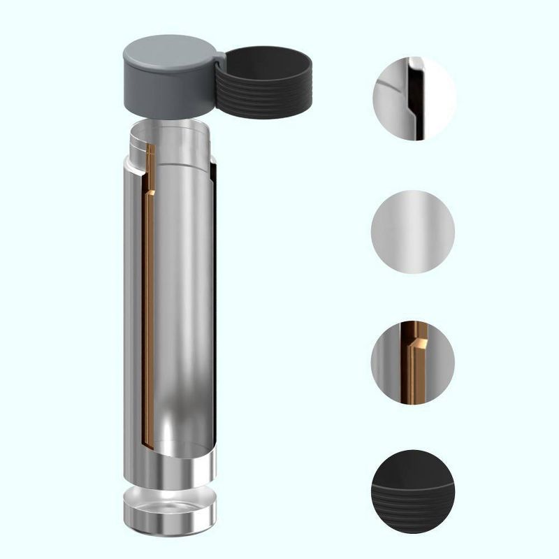 ASOBU Skinny Mini 7.8oz Stainless Steel Double Wall Insulated Flask, 3 of 7