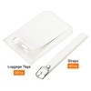 Unique Bargains Backpack PU Holder Identifier Card Luggage Tag with Strap 4 Pcs - 3 of 4