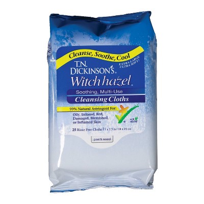T.N. Dickinson's Witch Hazel Cleansing Cloths - 25ct