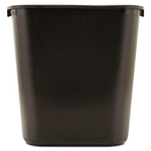 Mdesign Plastic 2.25 Gallon Slim Trash Can Garbage Wastebasket Bin, Black :  Target