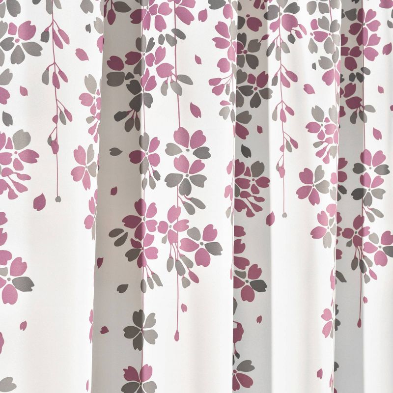 Set of 2 Weeping Flower Light Filtering Window Curtain Panels - Lush Décor, 4 of 18