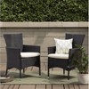 Dexmalle Outdoor Multibrown PE Wicker  Chairs (Set of 2) - 2 of 4