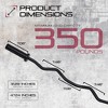 Signature Fitness Everyday Essentials Olympic Super Curl Barbell for Exercise Purposes, Fitness Routine, and Recreational Activities, 48 Inch, Black - 2 of 4