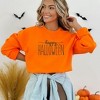 Simply Sage Market Women's Graphic Sweatshirt Embroidered Happy Halloween - 2 of 4