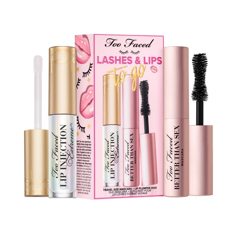 Too Faced Lashes &#38; Lips to Go Bestsellers Travel Size Duo - 0.27 oz/2pc - Ulta Beauty, 1 of 9