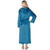 PAVILIA Women Robe with Hood, Fleece Plush Soft Long Hooded Robe, Fluffy Fuzzy Cozy Warm Bathrobe Shower Spa House - 2 of 4