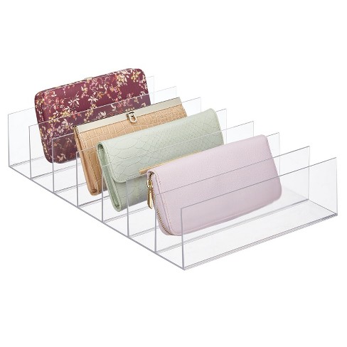 Acrylic 4-Section Purse Storage Organizer