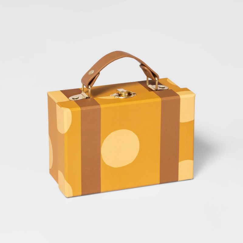 Small Paper Box Suitcase Yellow - Pillowfort&#8482;, 1 of 7