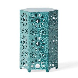 Iron ELIANA 14-Inch Side Table - Teal As Shown - 1 of 1