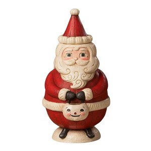 Johanna Parker 7.75 In St. Nick Jolly Jar Snowman Bucket Claus Santa Figurines - 1 of 3