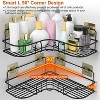 Racxily Corner Shower Caddy Shelves, Wall Mounted Basket Rack, Bathroom Organizers, Stainless Storage Racks - 4 of 4