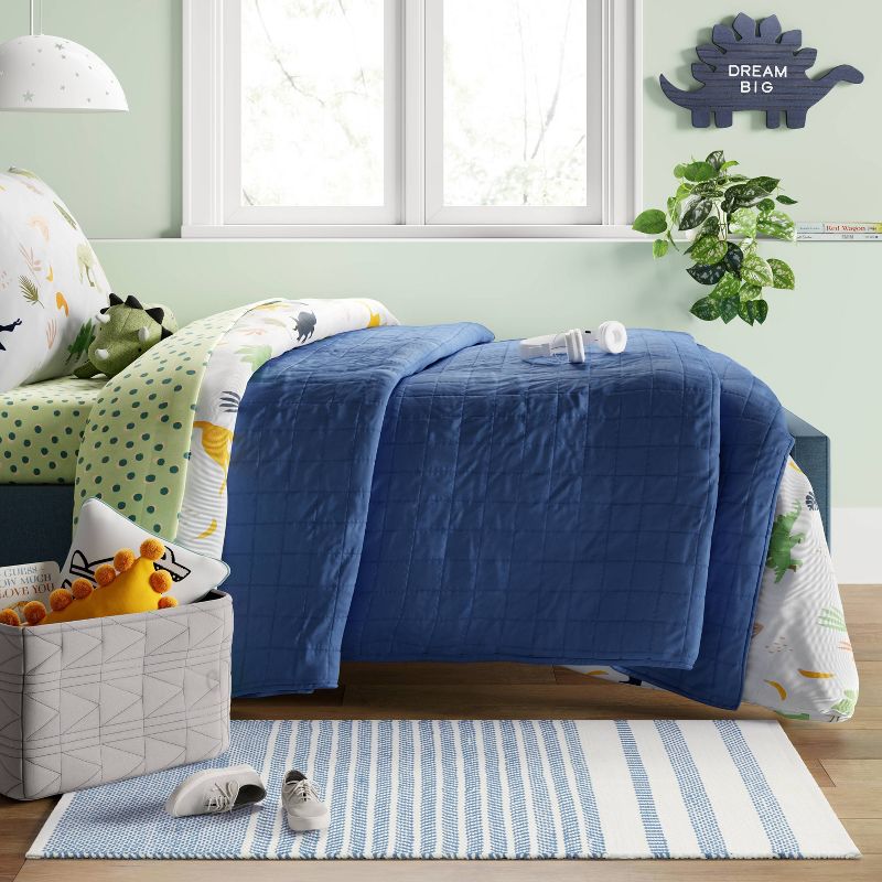 Patterned Accent Kids&#39; Rug Blue/White - Pillowfort&#8482;, 3 of 6