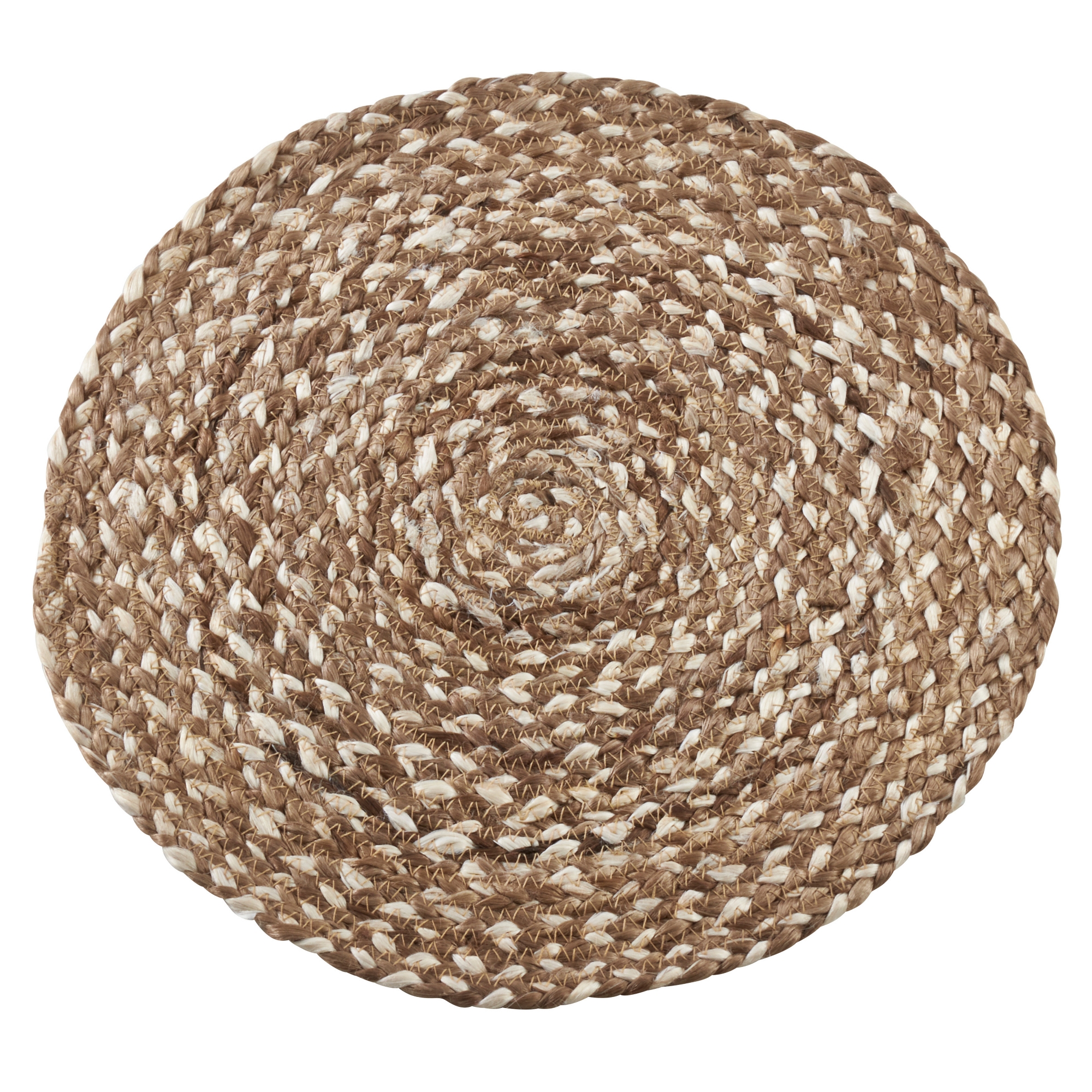 Saro Lifestyle Jute Placemats With Woven Pattern, Coffee, (Set of 4 pcs)