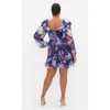 Women's Plus Size Crysta Floral Dress - violet | CITY CHIC - image 3 of 4